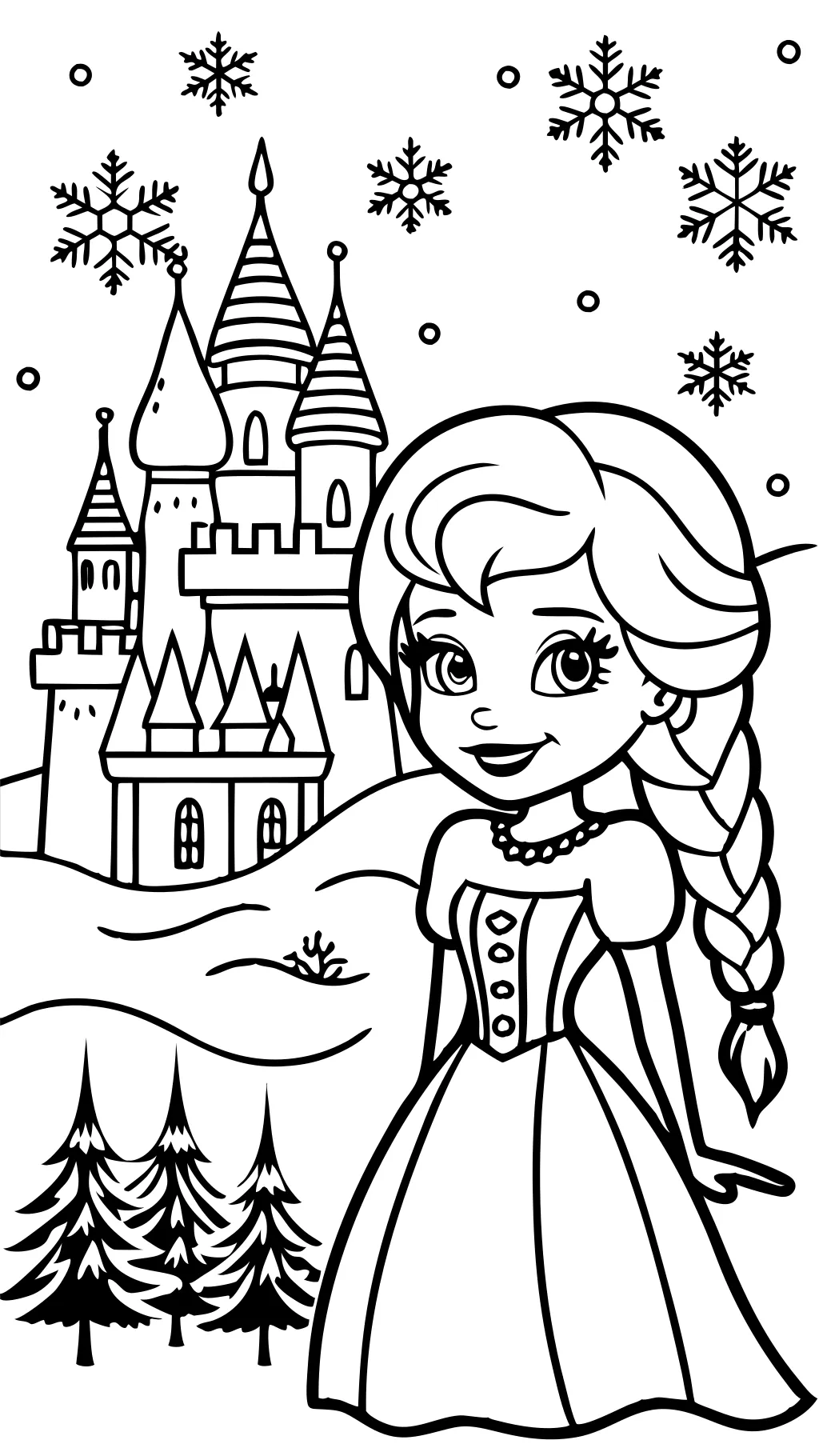 free elsa and anna coloring pages